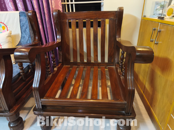Wooden sofa set